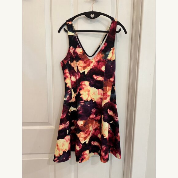 Abercrombie & Fitch Floral Fit & Flare Dress | Size M - Picture 1 of 13